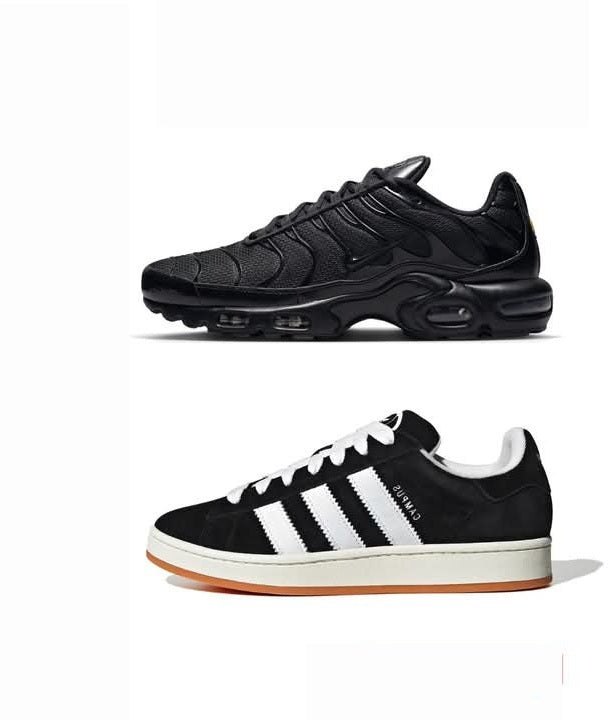 Nike Air Max"Black"+Adidas Campus"Black"....COMBO