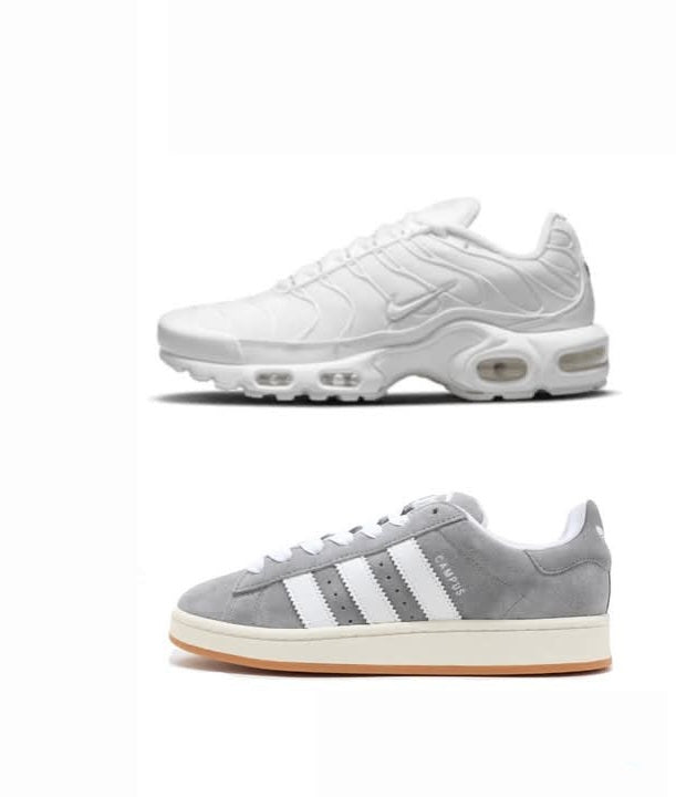 Nike Air Max TN"White"+Adidas Campus"Grey"....COMBO