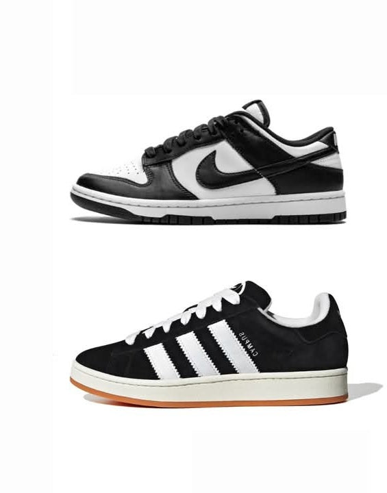 Nike Air Low"Black"+Adidas Campus"Black"....COMBO