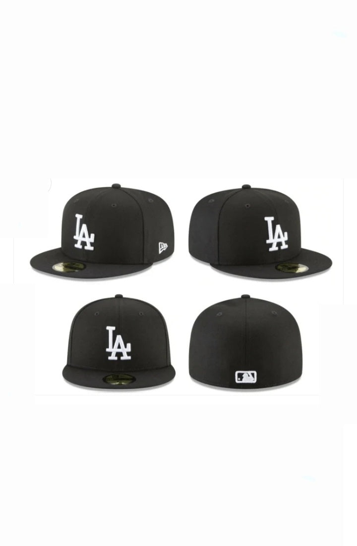 Black Fitted Cap Black