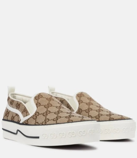 Tennis Gucci 1977 Canvas Slip On Sneaker