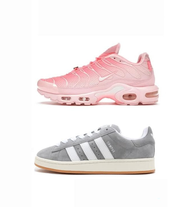Nike Air Max TN"Pink"+Adidas Campus"Grey"....COMBO