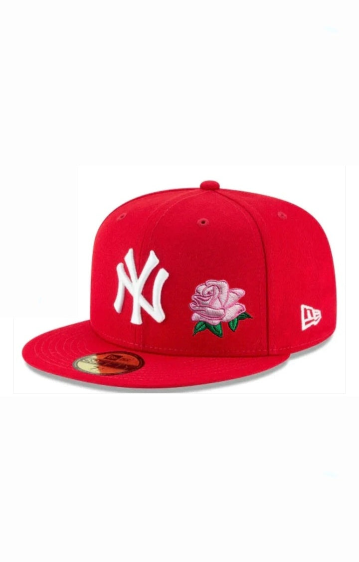 Red New York Fitted Cap