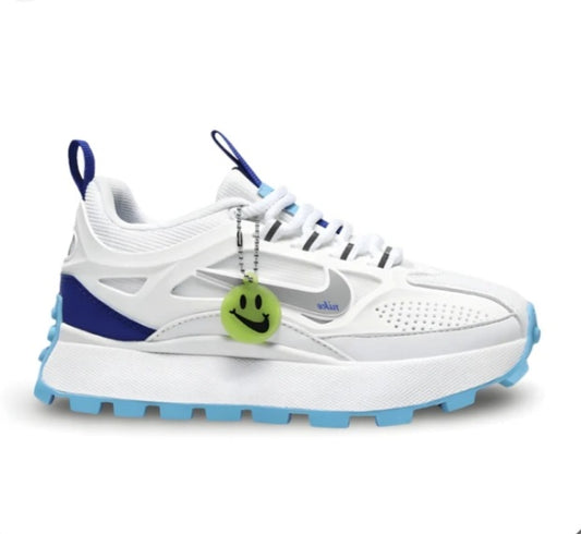 Nike Bailleli White & Blue, Silver