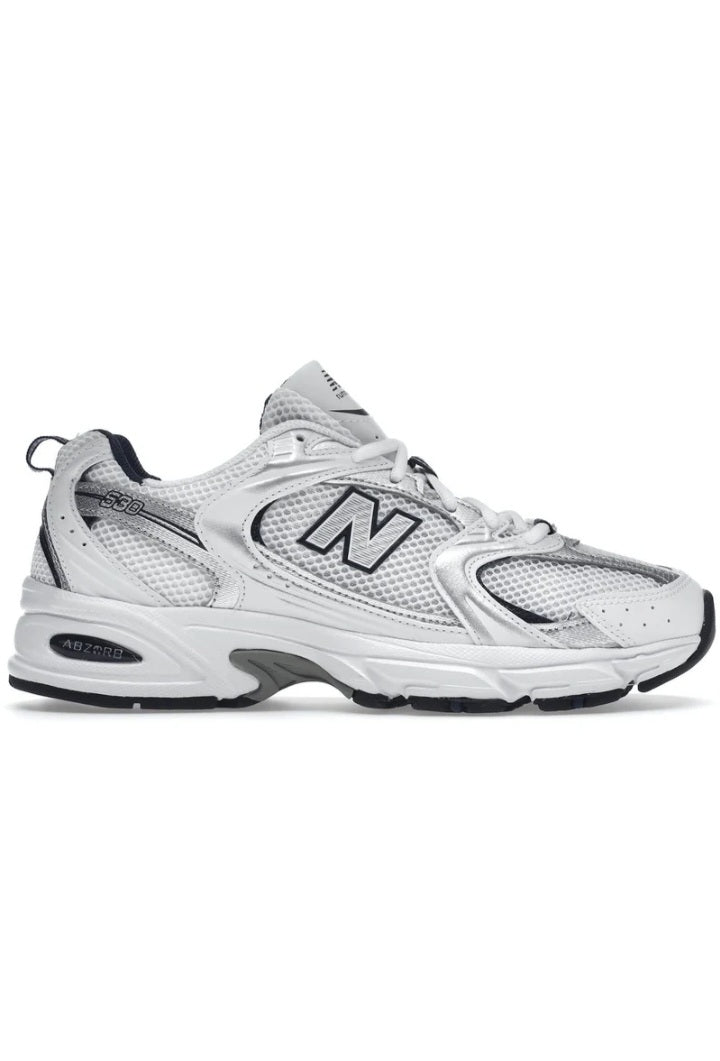 New Balance 530 White Silver Navy