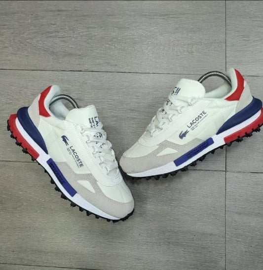 Lacoste Elite Active "White & Navy, Red"
