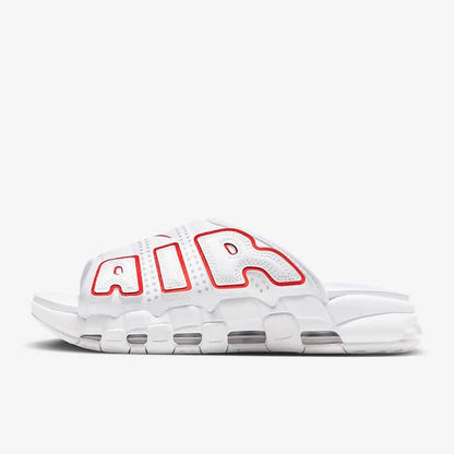 Nike Air More Uptempo Slide White & Red