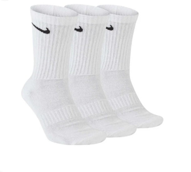 Nike Cushioned Crew Socks X3 White