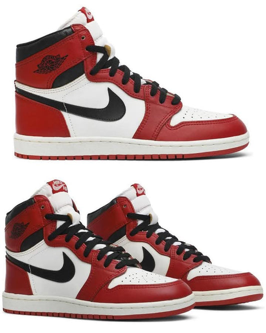 Air Jordan 1 Red & White, Black