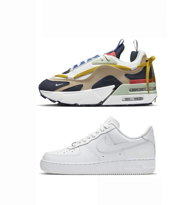 Nike Air Max Furyosa+White Air Force 1....COMBO