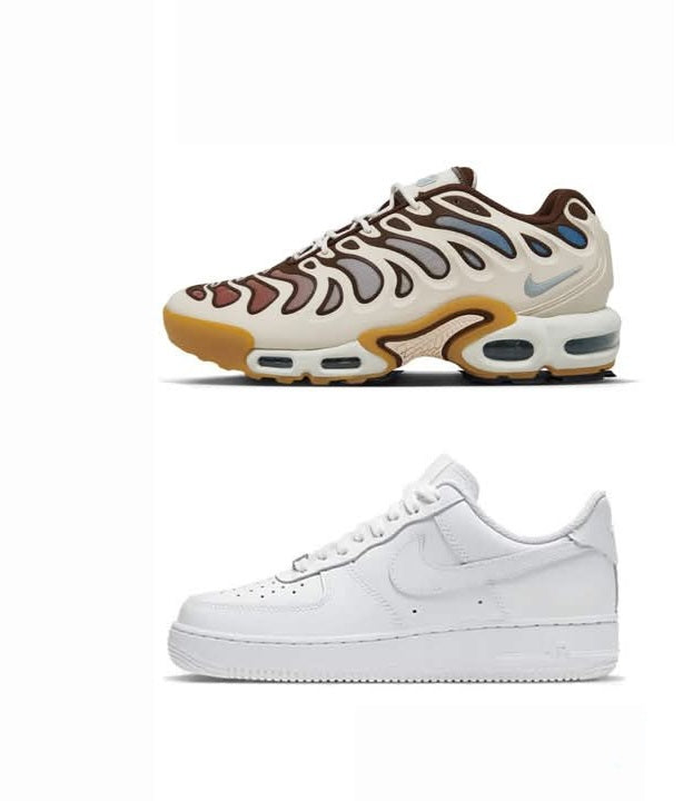Nike Air Max Plus Drift+Air Force 1 White....COMBO